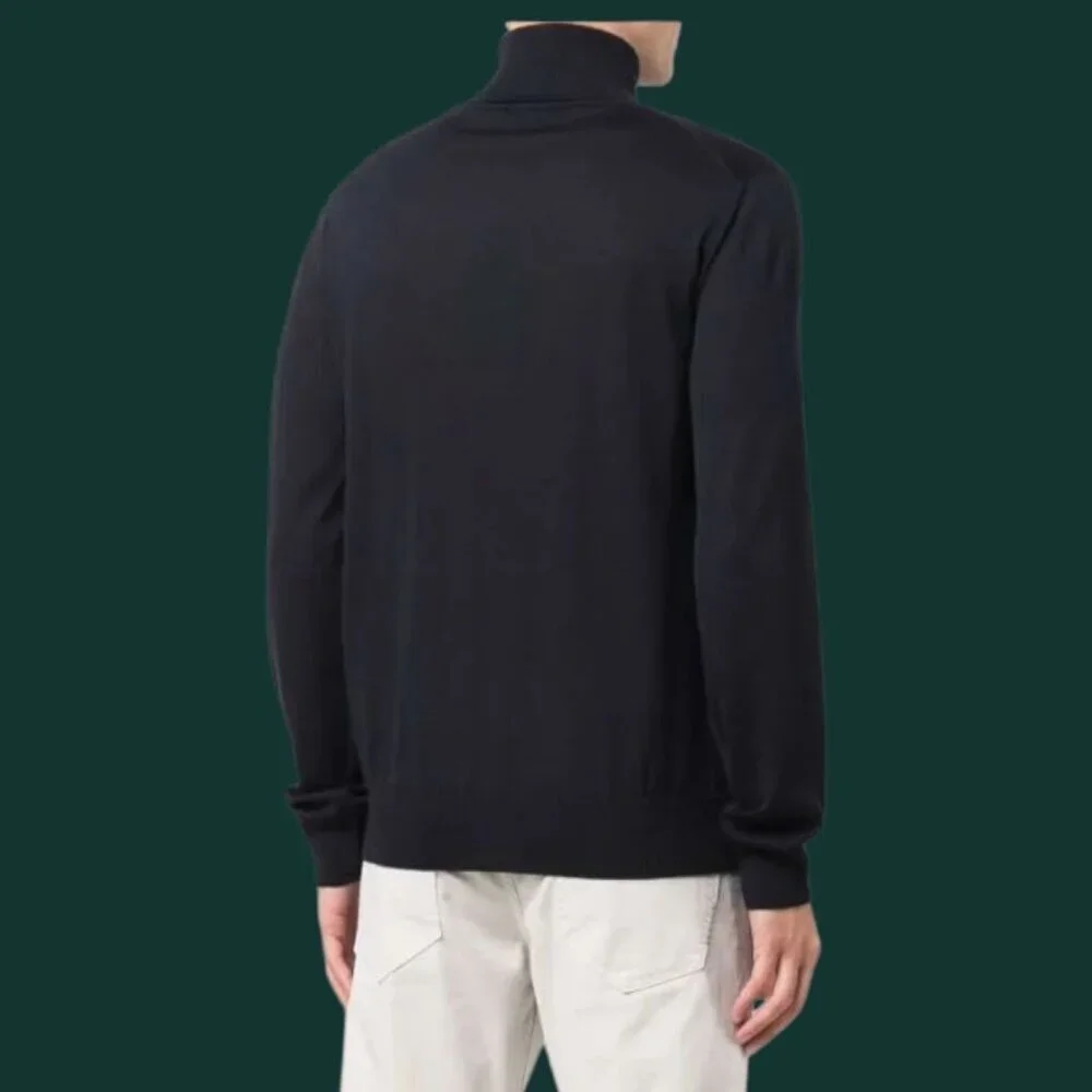 Emporio Armani Mens Turtleneck Long sleeve Light Sweater Black Size 36